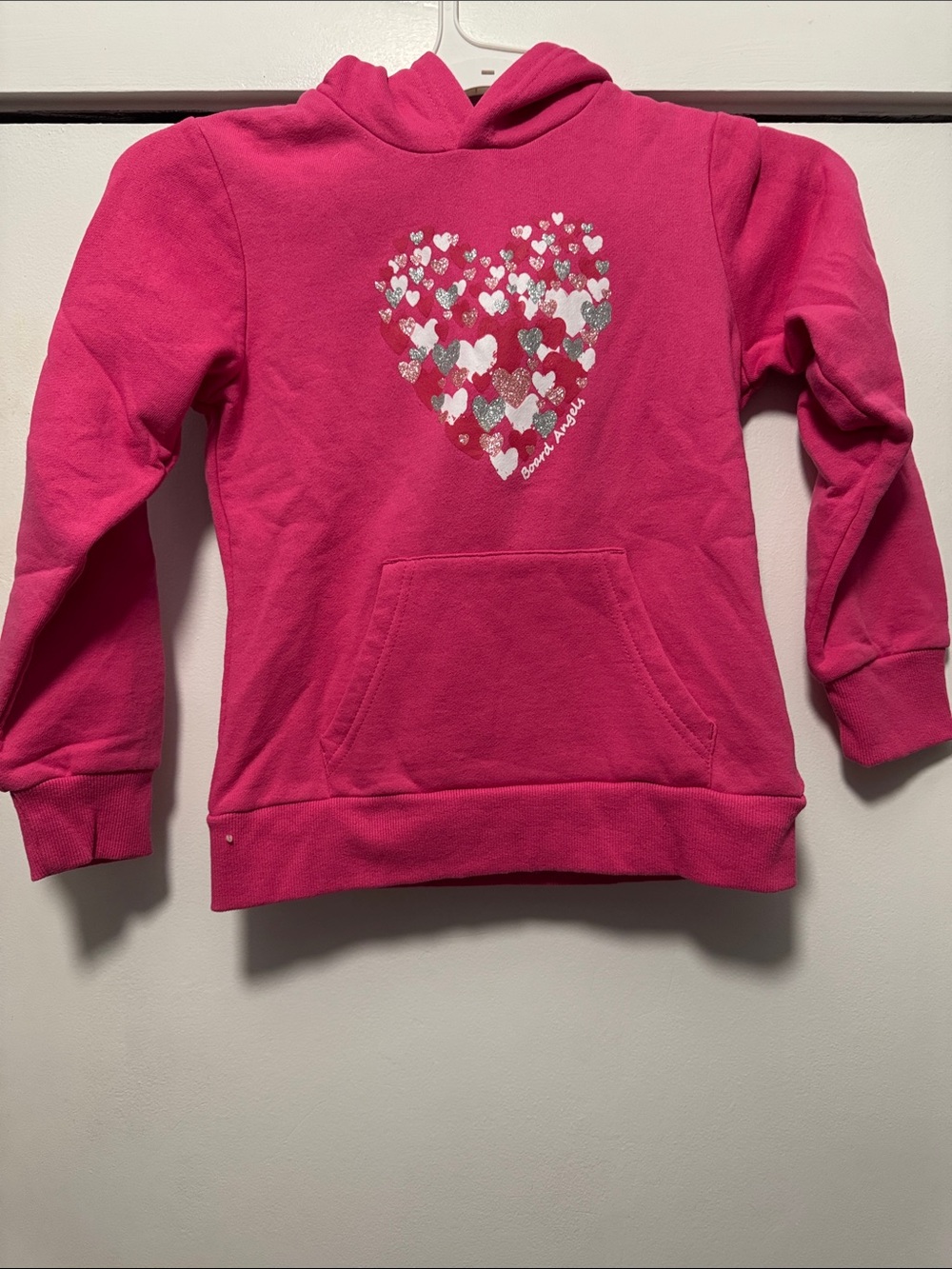 BUNDLE Girls' Pink Heart Hoodie Sweatshirt X 2